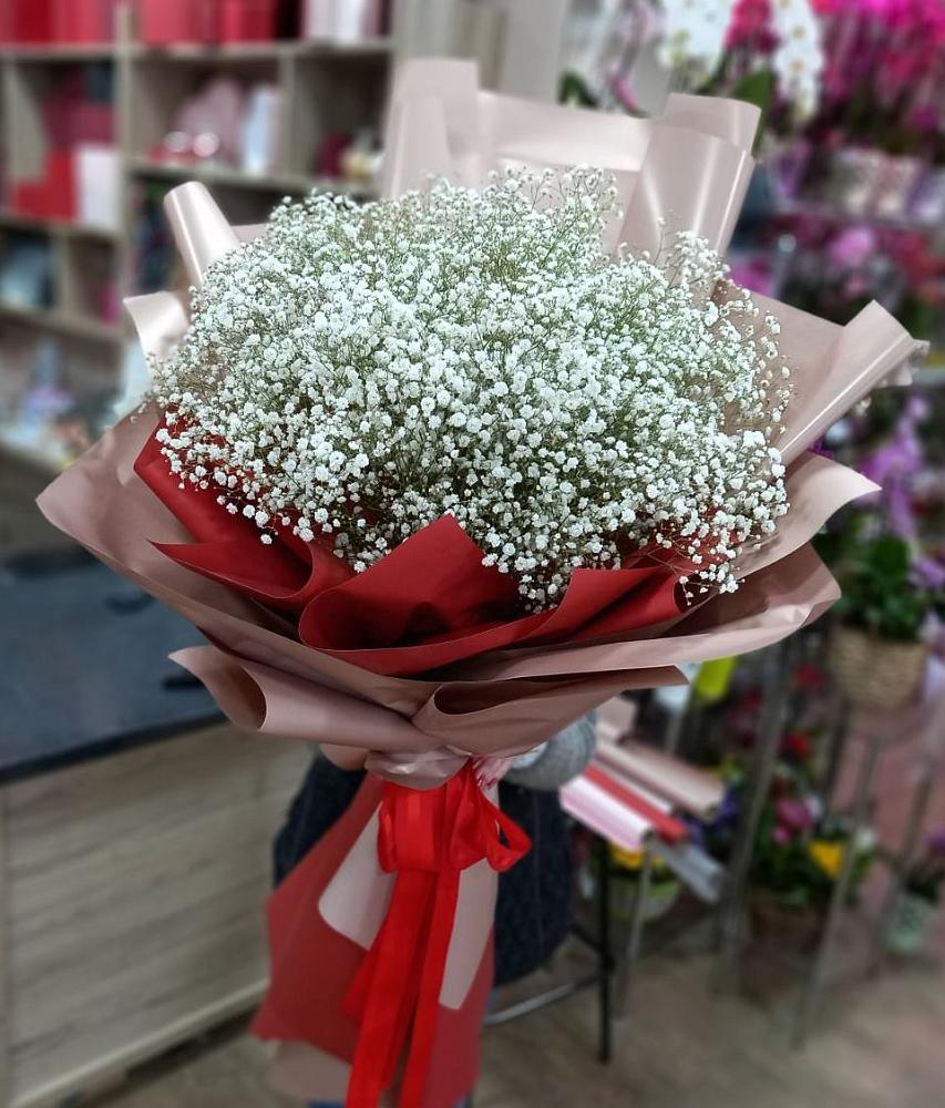 Букет Белые хлопья в Северном Республики Коми Букет цветов из: Гипсофила в Северном Республики Коми