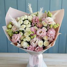 Букет цветов из:  Альстромерии и Розы в Северном Республики Коми